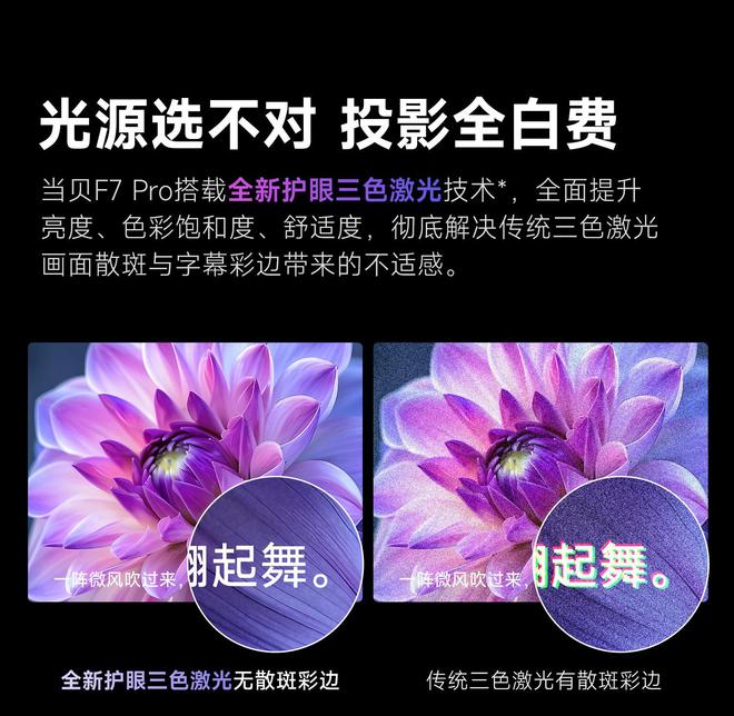7 Pro3600流明高亮度白天观影毫无压力pg电子试玩平台618客厅投影仪选择当贝F(图5)